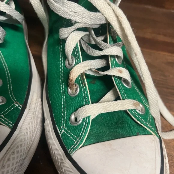 Converse Green High-Top platform Sneakers size 8w - Picture 4 of 4